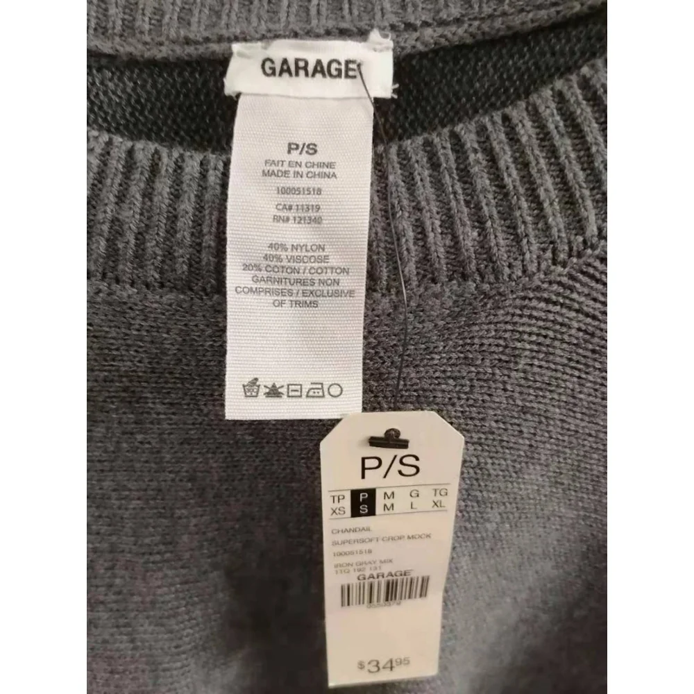 Garage grey sweater  knit blend - Picture 4 of 4